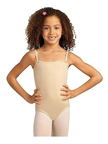 Capezio Girls' Poco Equipo Básico Camisola Leotardo, Desnuda