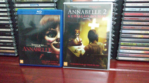 Blu Ray Annabelle + Dvd Annabelle 2 A Criação Do Mal Novo