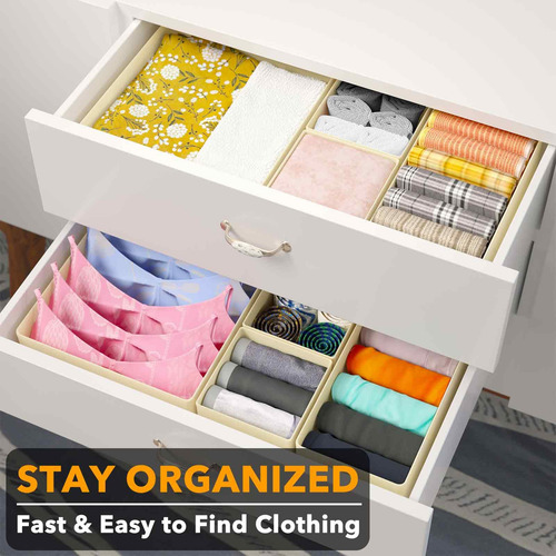Organizador De Cajones Spaceaid Para Ropa, Paquete De 18, Co
