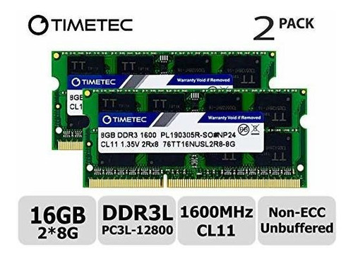 Memoria Ram Timetec Hynix Ic 16gb Kit(2x8gb) Ddr3l 