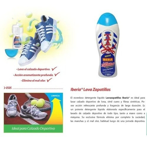 Imagen 2 de 6 de Liquido Lava Zapatillas Calzado Deportivo Iberia 500ml