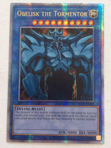 Yugioh! Obelisk The Tormentor Lc01-en001 Limited Edition