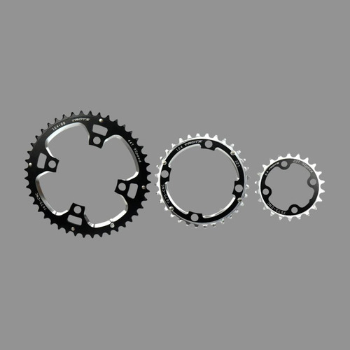 Kit Coroa Alumínio Mtb 44/32/22 Dentes Bcd 104mm De Bike