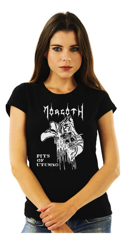 Polera Mujer Morgoth Pits Of Utumno Metal Impresión Directa