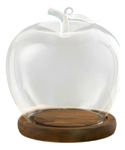Tarro Con Forma De Cúpula De Vidrio Transparente Con Base De