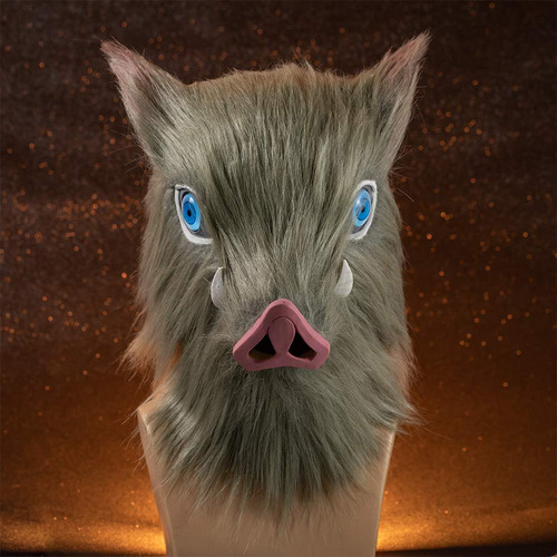 Máscara Ginlanime Inosuke Hashibira Demon Boar, Piel De Láte