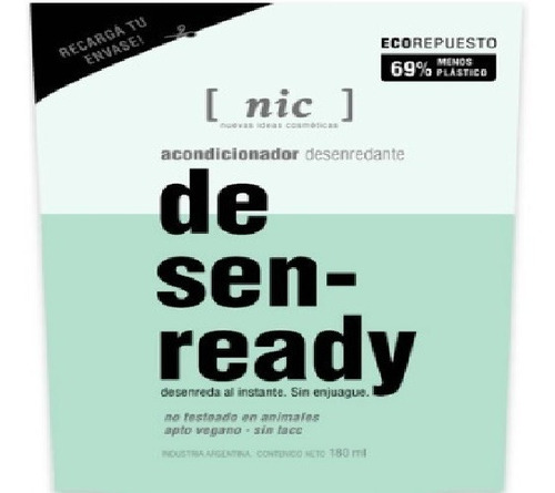 Nic Refill Acondicionador Desenredante Instantaeo Desenready