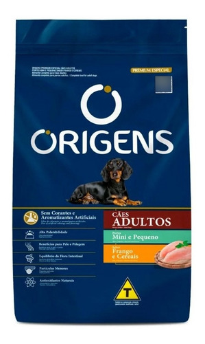 Ração Para Cães Adulto Pequeno Frango E Cereais 15kg Origens