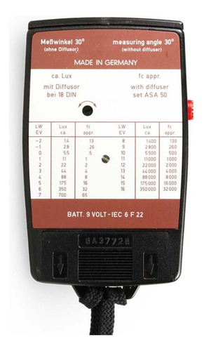 Fotômetro Gossen Luna Pro F Com Visor Tele (Usado)