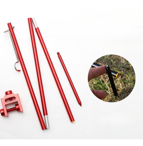 Lámpara Plegable Para Acampar, Soporte Para Doble Función