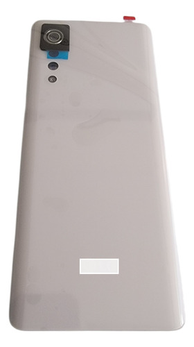 Tapa Trasera Compatible Lg Velvet Version Us Con Ranuras Rev Blanco Geométrico