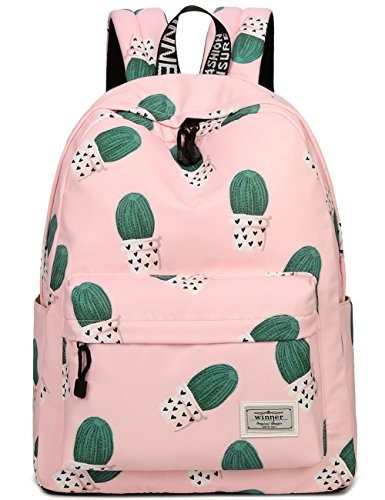 Bolsas De Libros Escolares Para Niñas, Mochila De Cactus Lin