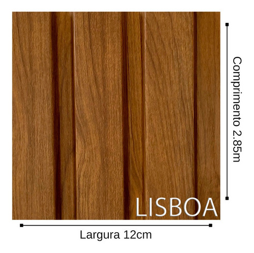 Imagem 6 de 9 de 1 Painel Decorativo Ripado Lisboa 12,2x285cm Paredes Quarto
