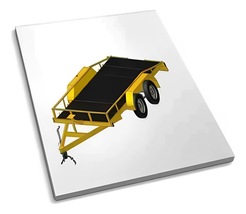 Projeto Carretinha Trucada Reboque Com Rampa- 2 Eixos -2024