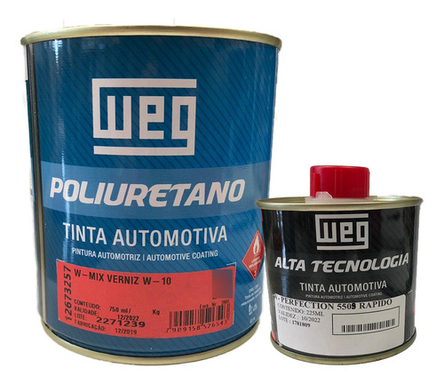 Barniz Automotriz Secado Rápido 750ml Weg (con Catalizador)