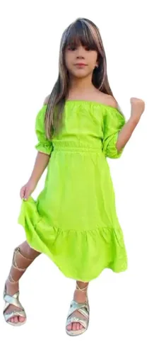 Vestido infantil best sale ombro a ombro