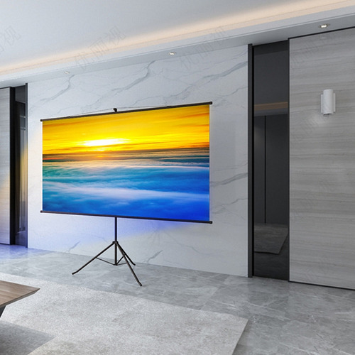 Proyector De Cortina Simple Con Pantalla Antiluz De 80 Pulga