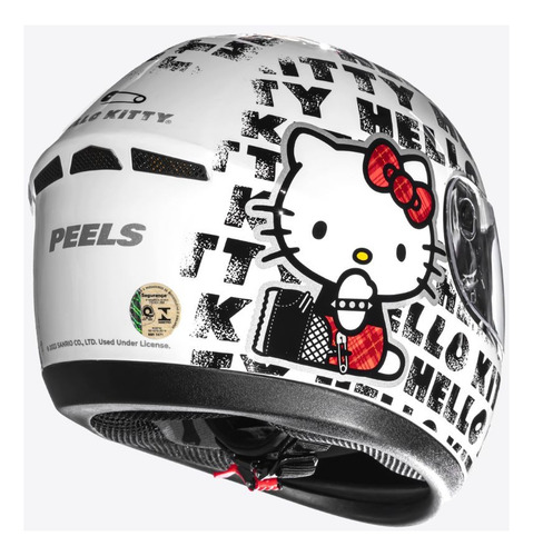 Capacete Moto Fechado Peels Hello Kitty Spike Hk Punk