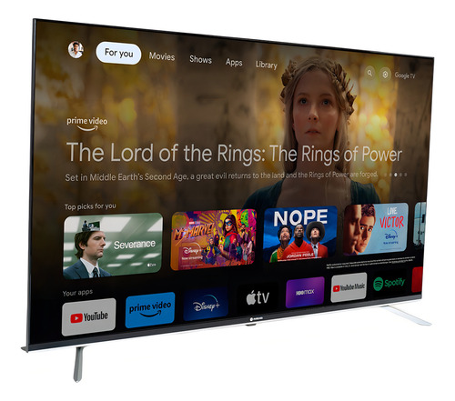 Smart Tv Pantalla 65 Pulgadas Motorola Google Tv Qled 4k Televisor Bluetooth WiFi HDMI USB AV