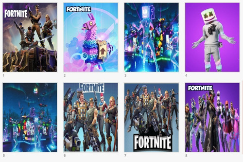 Centros De Mesa Fortnite Con Luz, 10 Unidades, 38 Cm