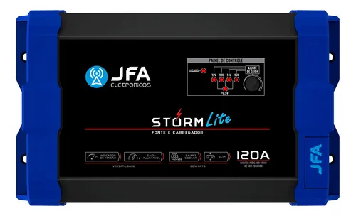 comprar Fonte Carregador Automotivo Jfa 120a Storm Lite 12v Bivolt Cor Preto