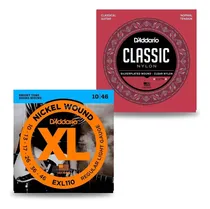 Comprar Pack 2 Encordados Daddario Guitarra Electrica 010 + Criolla