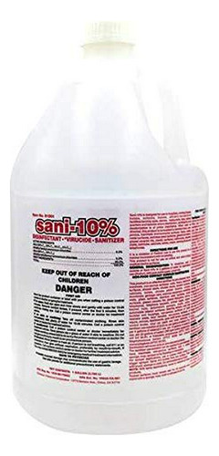 Desinfectante Registrado Sani-10% De . 1 Galón = 180 Galones