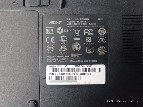 Laptop Acer Aspire 5534