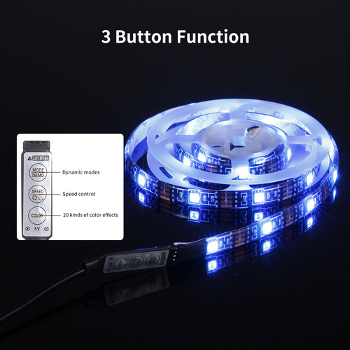Tira De Luces Led Para Televisor O Escritorio, Alimentada Po