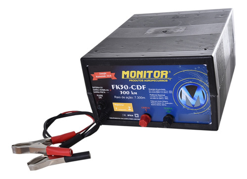 Eletrificador De Cerca Rural Fk30-cdf 12v 300 Km Monitor 12