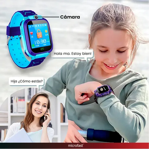 Reloj Inteligente Niños Infantil Cámara Gps Chip S.o.s Usb