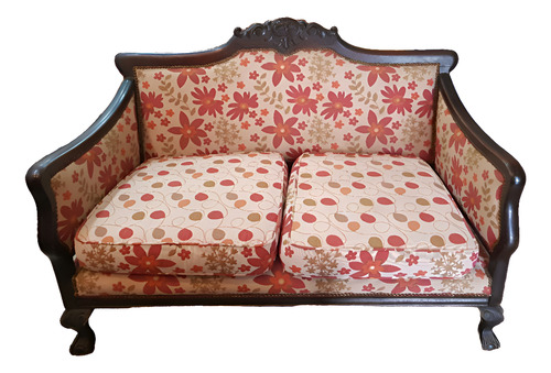 Juego De Living Sillon Chippendale Antiguo Madera Excelente (Usado)
