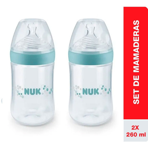 Set Mamaderas Nature Sense  260 Ml  X 2 Un. Nuk