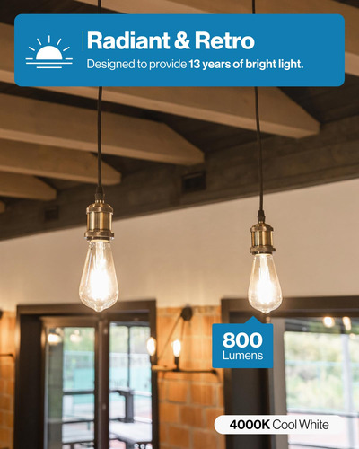 Foco Filamento Led Regulable 800 Lúmenes Casquillo E26