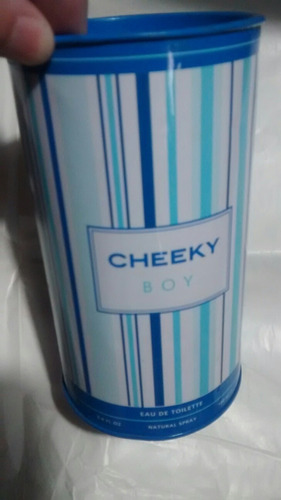 Cheeky Boy-lata Decorativa-a Rayas-ideal Guardar Objetos-peq