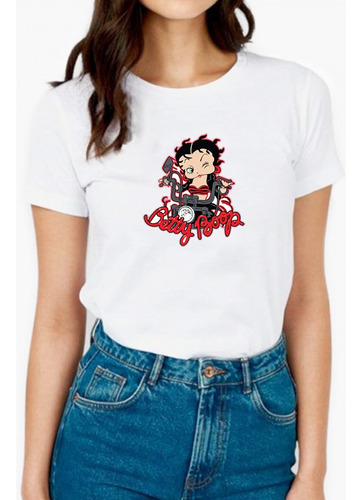 Polera Con Estampado Diseño Betty Boop - Nueva Mujer