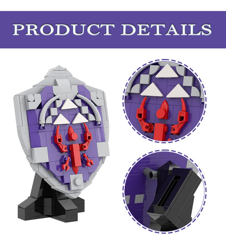 Set De Bloques De Construcción Hylian Shield, Decoración Del