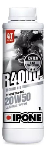 Aceite Semisintético Moto Ipone R4000 Rs 4t 20w50 Top Racing