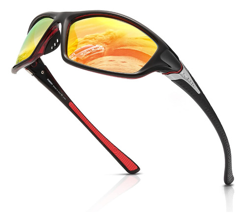 Skyway Deportes Gafas De Sol Con Lente Polarizada Para Homb.