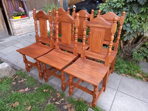 Juego De Mesa 6 Sillas Y 2 Sillones Cabeceros