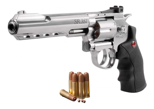 Pistola Revolver Co2 Fullmetal Balines Municion 4.5 Crosman
