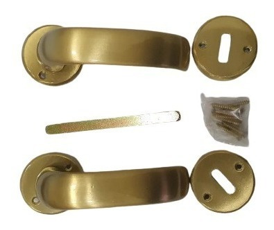 Imagen 2 de 5 de Manija Currao Doble, Latina2 Bronce Patine Laqueado Con Boca