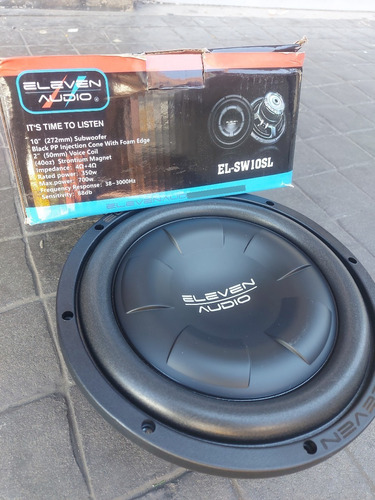 1 Wofer Plano 10 Pulgadas Eleven Audio 350  Rms Doble Bobina