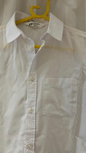 Camisa Blanca H&m 12-13 Nueva! Oportunidad Pal/ BeLG O Envio