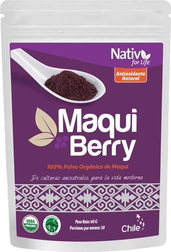Maqui Organico Sabor Propio De La Fruta