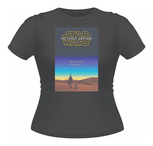 Polera Mujer Algodon Premium Star Wars Saga Peliculas 03