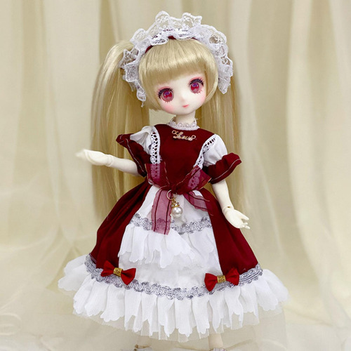 5 Vestido De Princesa Para Muñeca, Haz Tus Propias Rojo