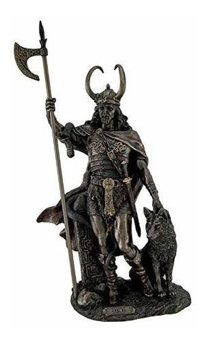 Zeckos Escultura De Estatua De Dios Nórdico Loki Acabado Bro