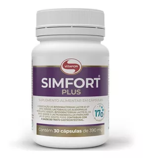 Probiotico Acidophilus Simfort Plus Vitafor 30 Capsulas Sabor Sem sabor