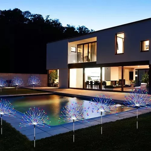 2 Luces Solares Impermeables For Fuegos Artificiales 120 Le